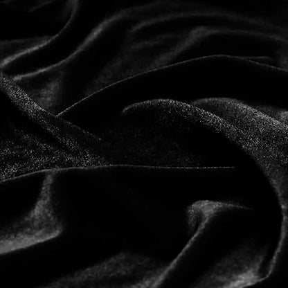 KKJIAF 5 Yard Black Stretch Velvet Fabric 60" Wide for DIY Crafts - color: Black, size: 5 Yard