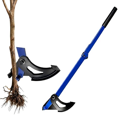 Sapling Puller Tool, 56-Inch Heavy Duty High-Leverage Tree Root Puller for 1/4 to 2 in Woody Stems, Fully Uproots Trees, Shrubs, Vines and Thorns, Invasive Plant Remover for Landscaping