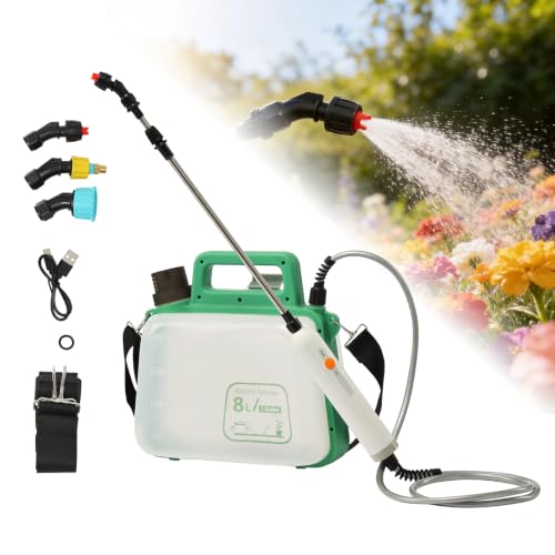 SunSettler 2 Gallon Electric Weed Sprayer with Telescopic Wand - size: 8L