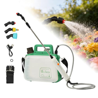 SunSettler 2 Gallon Electric Weed Sprayer with Telescopic Wand - size: 8L