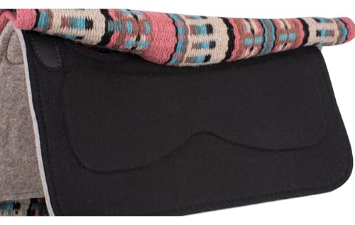 Classic Equine ESP Contour Blanket Top Pad, 3/4-inch, Tabasco-Black, 32 x 34