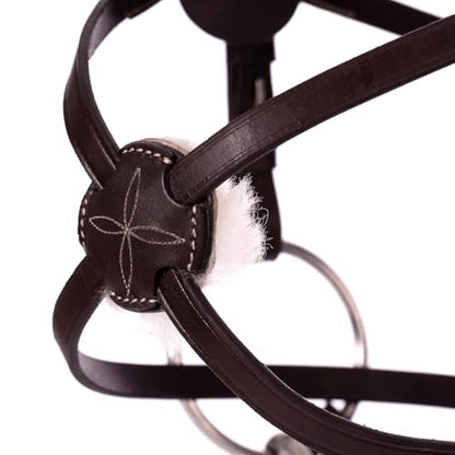 Equinavia Saga Adjustable Padded Fancy Stitched Figure 8 Bridle with Reins - size: Horse