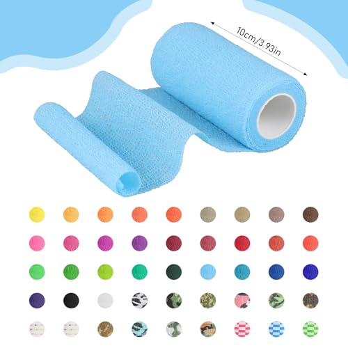 45 Pack Self Adhesive Bandage Wrap, 4" x 5 Yards Cohesive Bandage