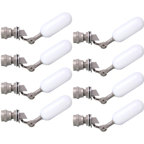 Mudder 8 Pack 1/2 Inch Mini Float Ball Valve with Adjustable Arm