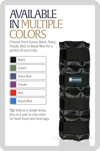 Equinavia Cool Relief Therapy Equine Ice Boots for Horses-Gel Cooling Wraps - color: Black