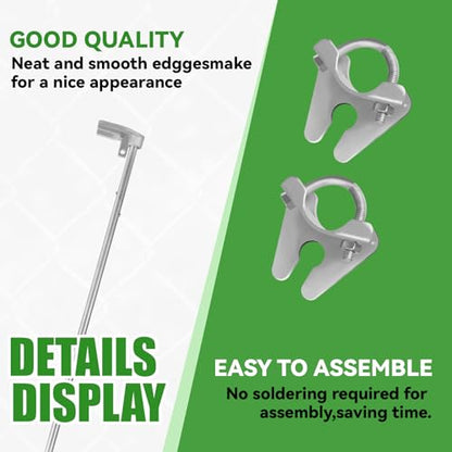 36"Chain Link Drop Rod for Double Gates, Floor Mount Latch for 1-3/8" Frame