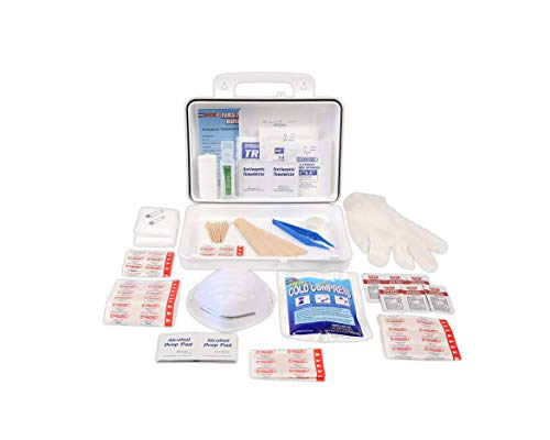 Rapid Care First Aid RC-25MAN-W 25 person 166 Piece ANSI/OSHA Compliant First Aid Kit in Wall Mountable Poly Case - color: Poly Case, size: 25 Person