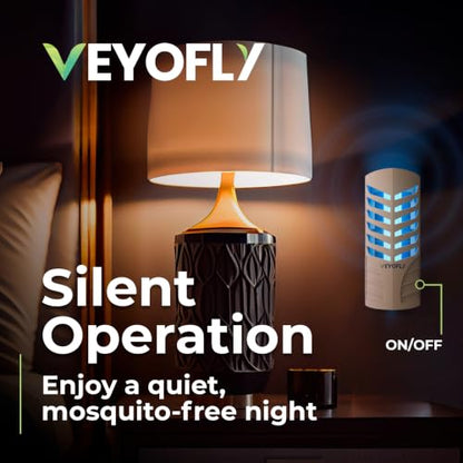 VEYOFLY Fruit Fly Traps Indoor Plug-in UV, Gnat Trap, 2 Device + 6 Refills - color: White, size: 2 Devices + 6 Refills