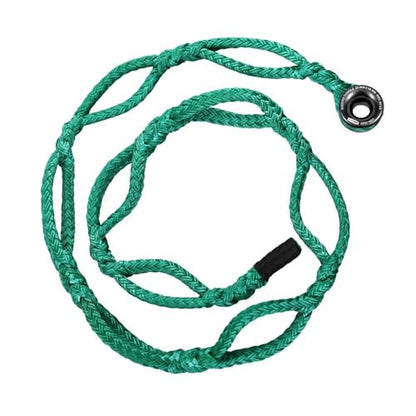Pelican Rope Arborist Sling, USA Made 3/4" 10 FT Adjustable Rigging Block Sling with Aluminum Ring - Single-Head, 20,000 LBS MBS / 2,000 LBS WLL, 12 Strand Green Polyester, Tree Climbing Gear - style: Single-head 3/4" - 10 Ft
