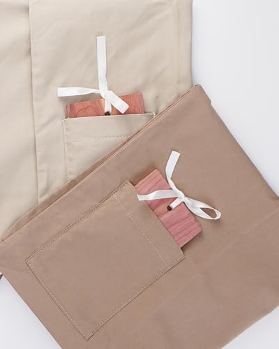 Delicates, Cashmere Wool Sweater Storage Bag Pouch Set with integrated Cedar Wood (His & Hers) - style: His & Hers