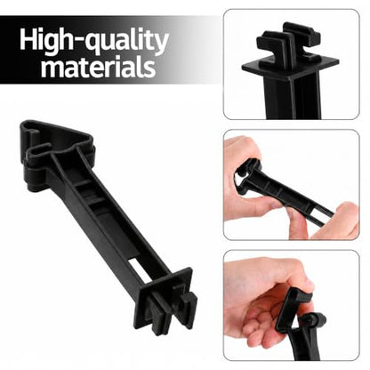120 Pcs T Post Electric Insulators, 5" Electric Fence Extender Insulator - color: 120 Black