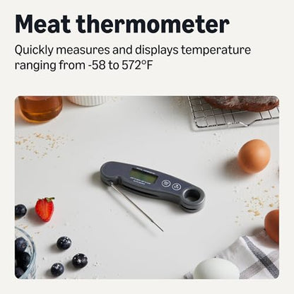 Amazon Basics Instant Read Digital Meat Thermometer, Water-Resistant