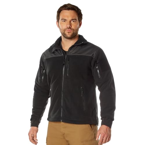 Rothco Spec Ops Tactical Fleece Jacket - color: Black, size: Large
