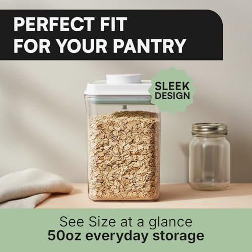Bop Top Airtight Food Storage Containers | Pop-Top Lid | Multi-Pack - color: Set of 2