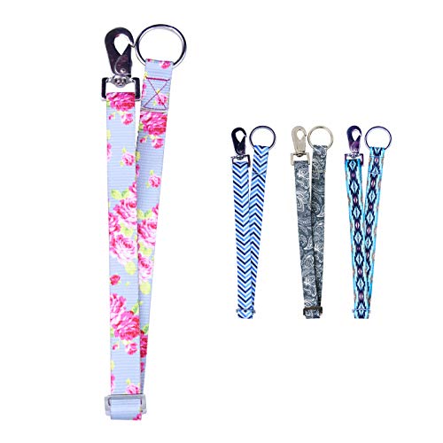 Derby Originals Heavy Duty Adjustable 30” Nylon Hanging Bucket Straps for Water and Feed Buckets - Available in 16 Colors and Patterns (Grey Floral) - color: Grey Floral