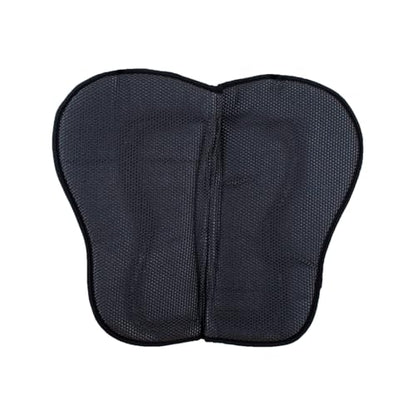 Reinsman M2 Lite Contour Trail Pad with Breathable Non-Slip Tacky Too Bottom - Shock-Absorbing Moisture-Wicking Quick-Dry Cushioned 30" L x 34" D Horse Saddle Pad - color: Running Bull Onyx