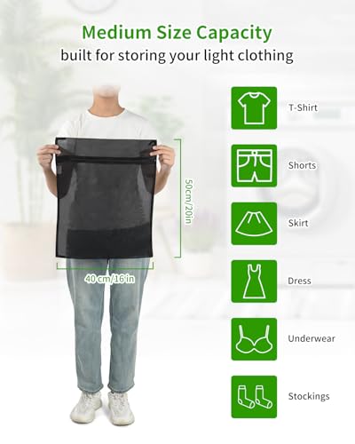 OTraki 2 Pack Mesh Laundry Bags 16X20 inch Durable Laundry Garment Bag | Mesh Large Lingerie Wash Bags Zippered Garment Washing Net for Underwear Hosiery Blouse Sweater Dress - size: 16 x 20 inch