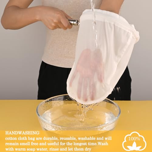 WMKGG Ultra Fine Mesh Strainer Bags,Cheese Cloth Bag for Straining - size: Small Size