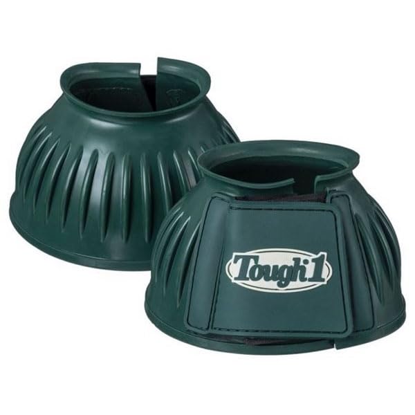 Tough 1 Heavy Duty Double Lock Bell Boots - color: Green, size: Medium