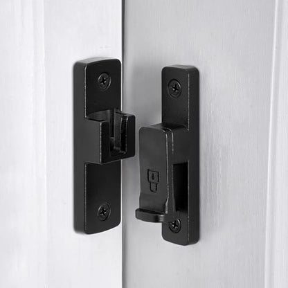 Matte Black 90 Degree Barn Door Lock ，Right Angle Door Lock Latch - color: Matte Black_90 Degree