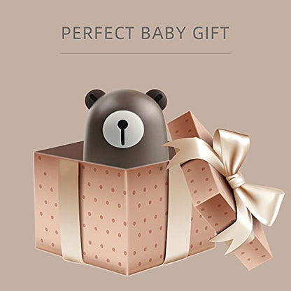 PAPABEAR Baby Nail Clippers Set with Cute Case, Infant Fingernail and Toenail File Kit for Newborn Manicure and Pedicure, New Mom Grooming Gift - color: Bronze