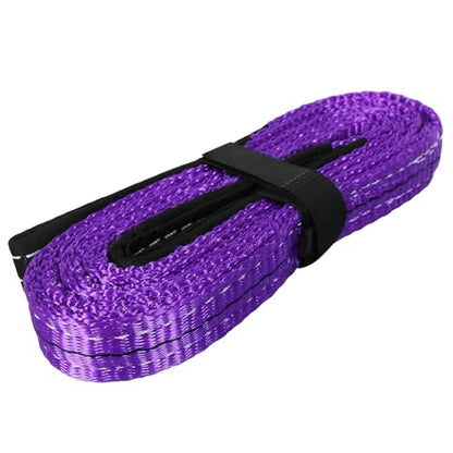 Lift Sling Straps,1" x 15' 2-Ply Heavy Duty Flat Eye Lift Sling | Twist Eye Polyester Lifting Sling Straps Nylon Tree Saver Recovery Strap Web Slings Rigging Moving Tow Hoisting Gear Strap - color: Purple, size: 1" x 15'