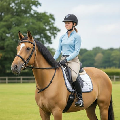 Leather Neck Grab Strap – Horse Riding Balance Aid for Pony, Cob & Full Size