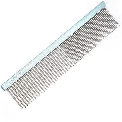 Metal Dog Grooming Combs Shedding Tangles,Knots,Mats.(7.5inches) - color: blue, size: Medium