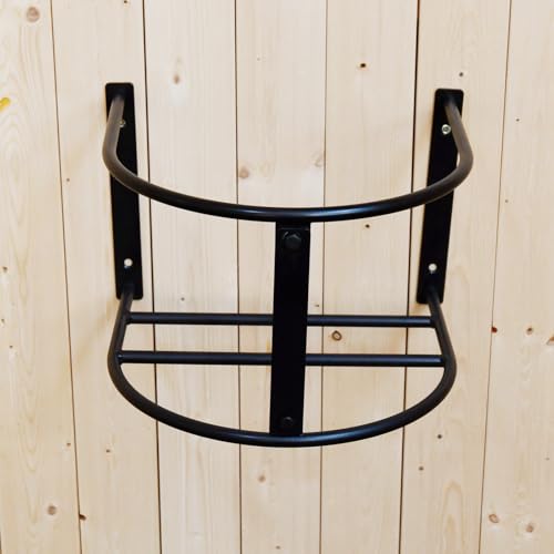 4 Pack Bucket Holder,Heavy Duty Wall Mounted Livestock Water Bucket Holder Detachable Steel Bucket Hanger, Securely Hangs 5 Gallon Horse Water and Feed Buckets
