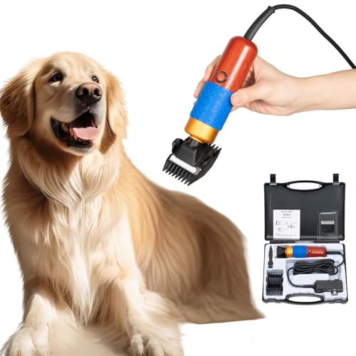 10ft Electric Sheep Shears, 36W Animal Clippers with Cord & Spare Blades, Low-Noise & Safe Design for Sheep, Dog, Cat, Goat, Alpaca, Horse, Rabbit Grooming, Farm and Home Use