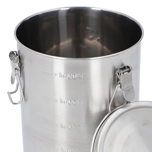 Airtight Small Pet Food Storage Container, Stainless Steel 1400ML - color: 1400ML