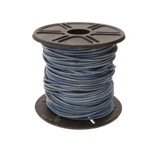 The Beadsmith Leather Cord – Dyed Antique Blue – 1mm Spool – 25 Yards/22.86 Meters – Indian Leather Thong Ideal for Braiding, Beading, Necklaces, Fine Lacing, Hair Accessories & DIY Jewelry Making - size: 1mm, style: Dyed Antique Blue – 25 Yards