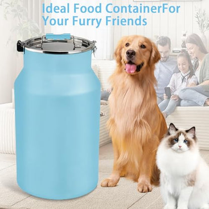 Dog-Cat Food Storage Container 40 lb, Airtight Stainless Steel Bin