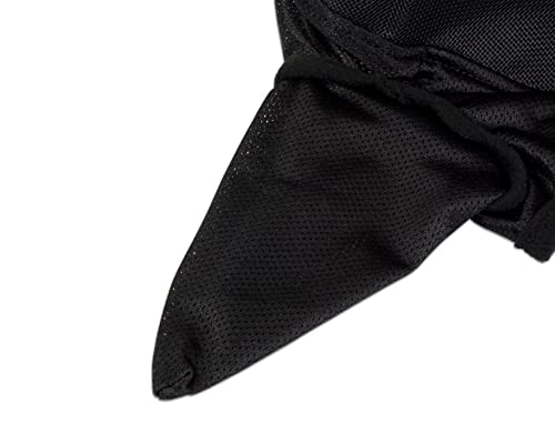 ECP Equine Comfort Products Horse Fly Mask with Ears, UV Protection, Bug Shield, Adjustable Strap, Breathable Micro Mesh, Reinforced Eye Darts, Lightweight Fit, Black - color: Black