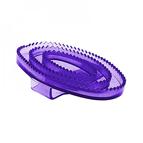 HORZE Flexible Rubber Curry Comb - Small - Purple - One Size - color: Purple
