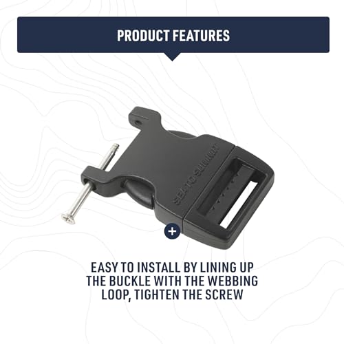 Sea to Summit Field Repair Buckle, Side Release 1 Pin, 3pk, 20mm / 3/4in - style: 20mm / 3/4in