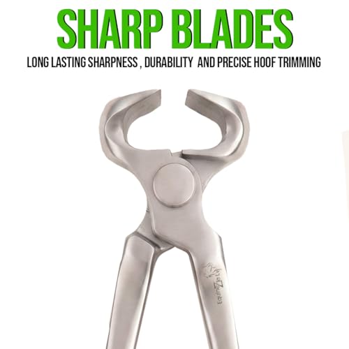 10" Miniature Hoof Nipper for Ponies–High-Quality Vanadium Steel Farrier Tool with Dull Finish for Precise Hoof Trimming,Grooming,Maintenance–Professional Farrier Equipment,Durable Hoof Care Tool