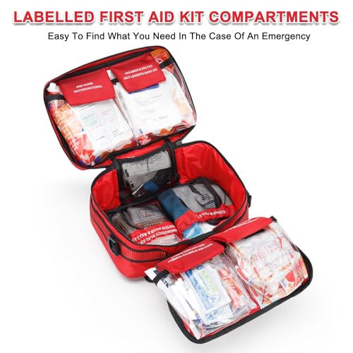VRIEXSD Premium 450 Piece Large First Aid Kit for Home, Car, Businesses