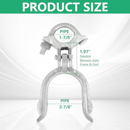 1-7/8" x 2-7/8" Chain Link Fence Gate Fork Latch - size: 1-7/8" x 2-7/8"