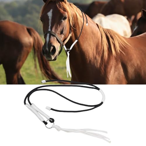 Strap with Tassel,Nylon Webbing Rope for Liberty Training, Groundwork, Lunging & Riding, Adjustable & Soft, Abrasion for Horses
