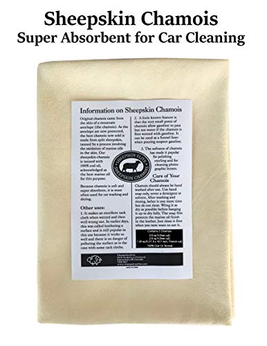 Chamois Drying Cloth Car Drying Towel Real Leather Super Absorbent Fast Drying Natural Chamois Car Wash Cloth Accessory (7.25 SQ FT in Total) - size: 7.25 sq ft in total