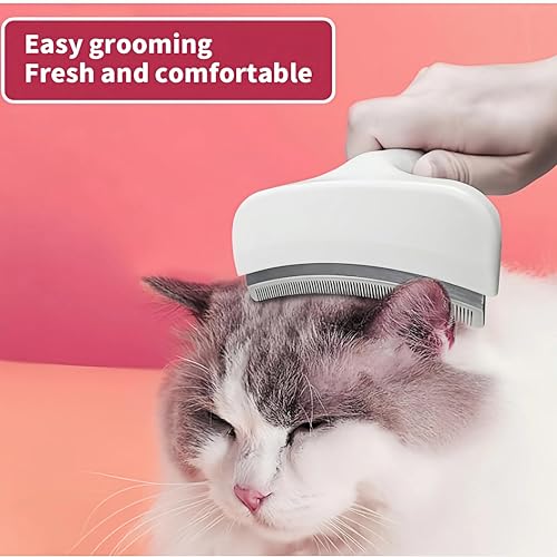 Green Small Deshedding Dog Brush, Compact V-Shape Dog Shedding Comb with Ergonomic Design Handle, Pet Lovers Gift for Tiny Breeds and Cats - color: Green, size: Small