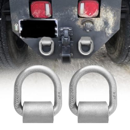 Weld on D Ring Heavy Duty Trailer Truck D Ring 4-Pack Trailer Tie Down Anchor, 1/2" Stake Pocket D Ring, Forged Steel D-Rings with Welding Clip