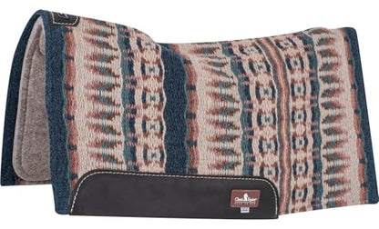 Classic Equine ESP Contour Blanket Top Pad, 3/4-inch, Navy-Peacock, 32 x 34
