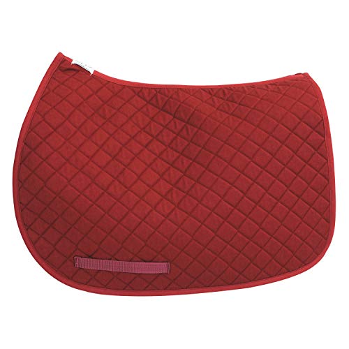 TuffRider Basic All Purpose Horse Riding Saddle Pad - color: Burgundy