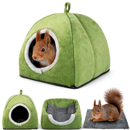 Squirrel Hideout Nest, Washable Bed & Hideaway House