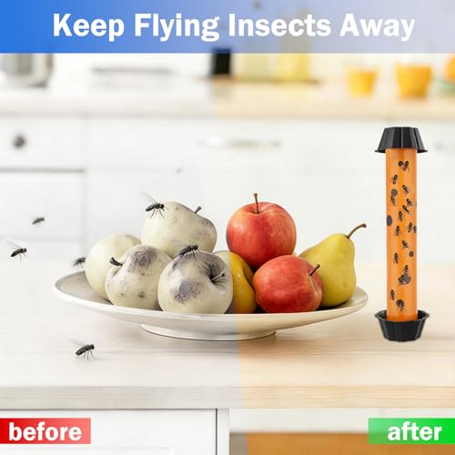 4pk Fly Trap Fly Stick Fly Strips Hanging Indoor & Outdoor - size: 4 pack