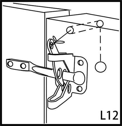 QCAA Self-Locking Gate Latch, 2-1/8",Steel, Black, 2 Pack, Made in Taiwan - color: Steel - Black (2-1/8"), size: 2 Pack
