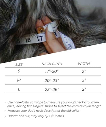 Dog Collar for Large Dogs,2 in Wide Heavy Duty,Pressure-Relief Padded, B-S - color: Cotton Wave, size: S