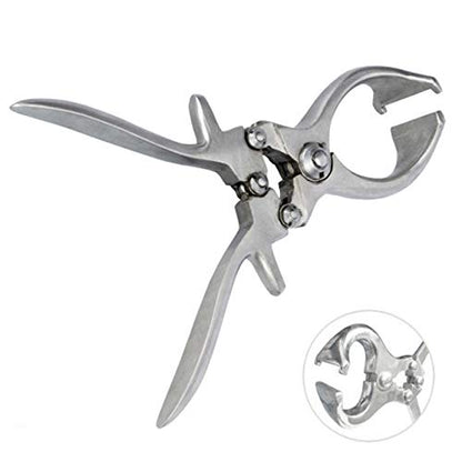SURGICAL ONLINE Castration Plier, Burdizzo Style, Stainless Steel 9 Inches Length - Veterinary Instruments - Livestock Lamb Cattle Goat Emasculator Banding